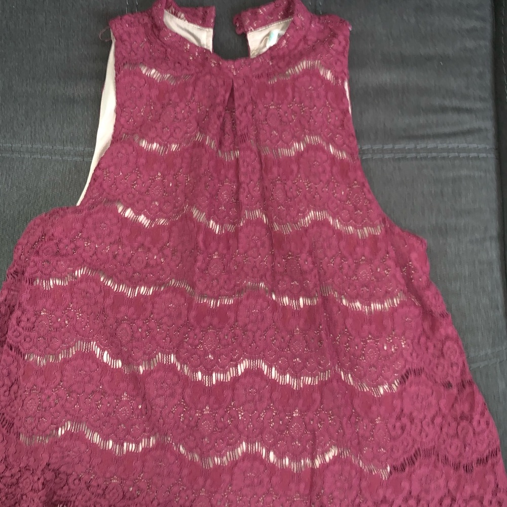 embroidered tank top